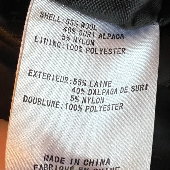 Trina Turk Womens Brownish Grey Wool & Alpaca Overcoat Size 8 3 Button Jacket - Picture 9 of 11